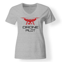 Thumbnail for Drone Pilot Designed V-Neck T-Shirts