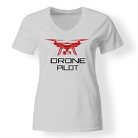 Thumbnail for Drone Pilot Designed V-Neck T-Shirts