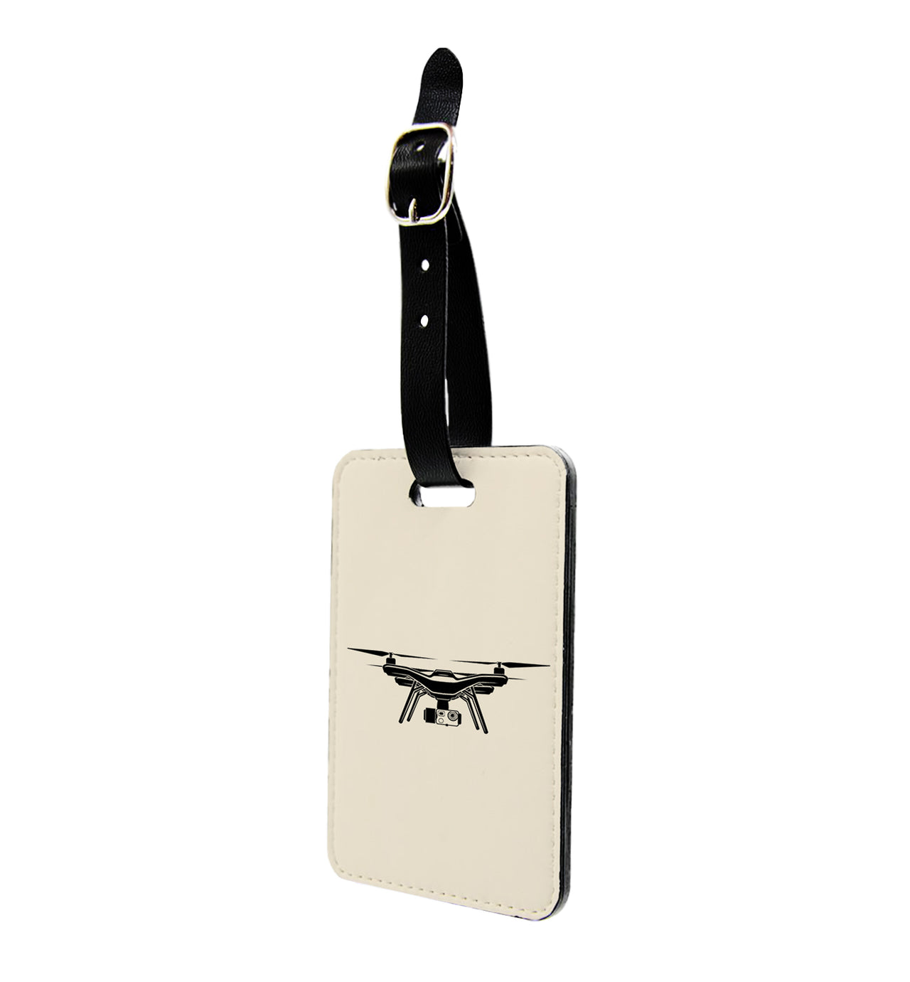 Drone Silhouette Designed Luggage Tag