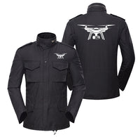 Thumbnail for Drone Silhouette Designed Military Coats