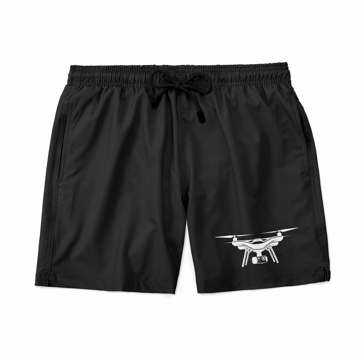 Drone Silhouette Designed Swim Trunks & Shorts