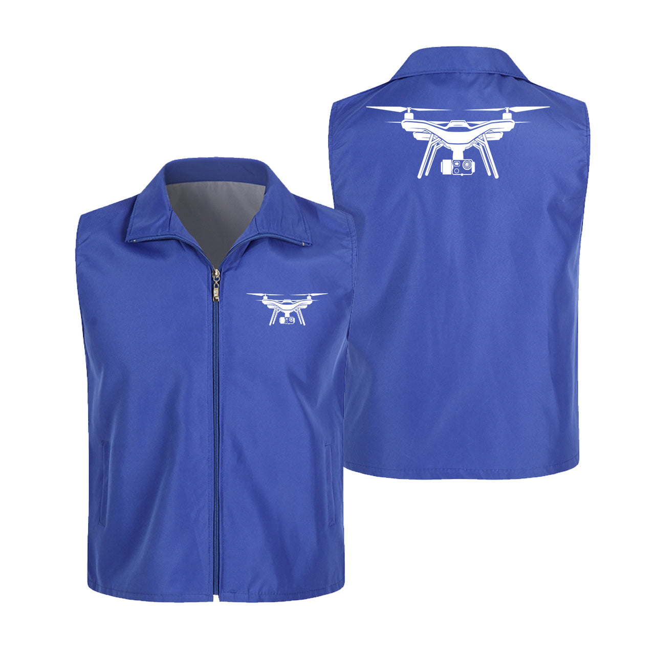 Drone Silhouette Designed Thin Style Vests