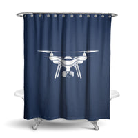 Thumbnail for Drone Silhouette Designed Shower Curtains