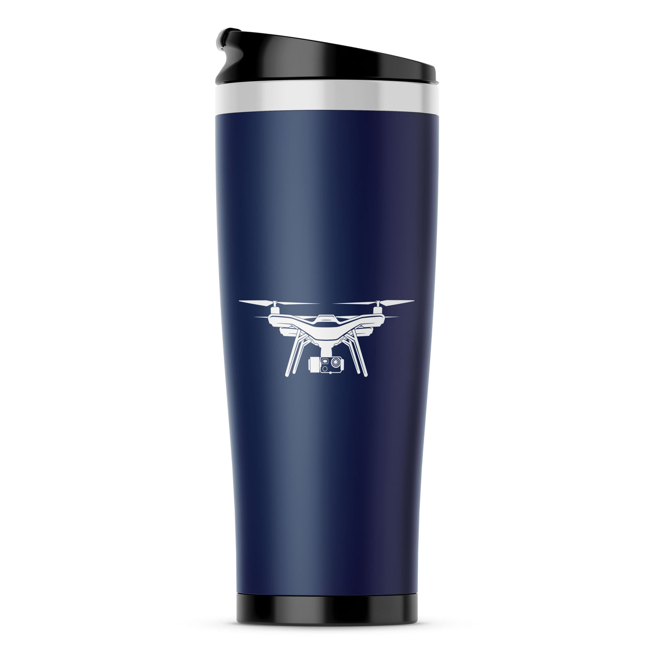 Drone Silhouette Designed Stainless Steel Travel Mugs