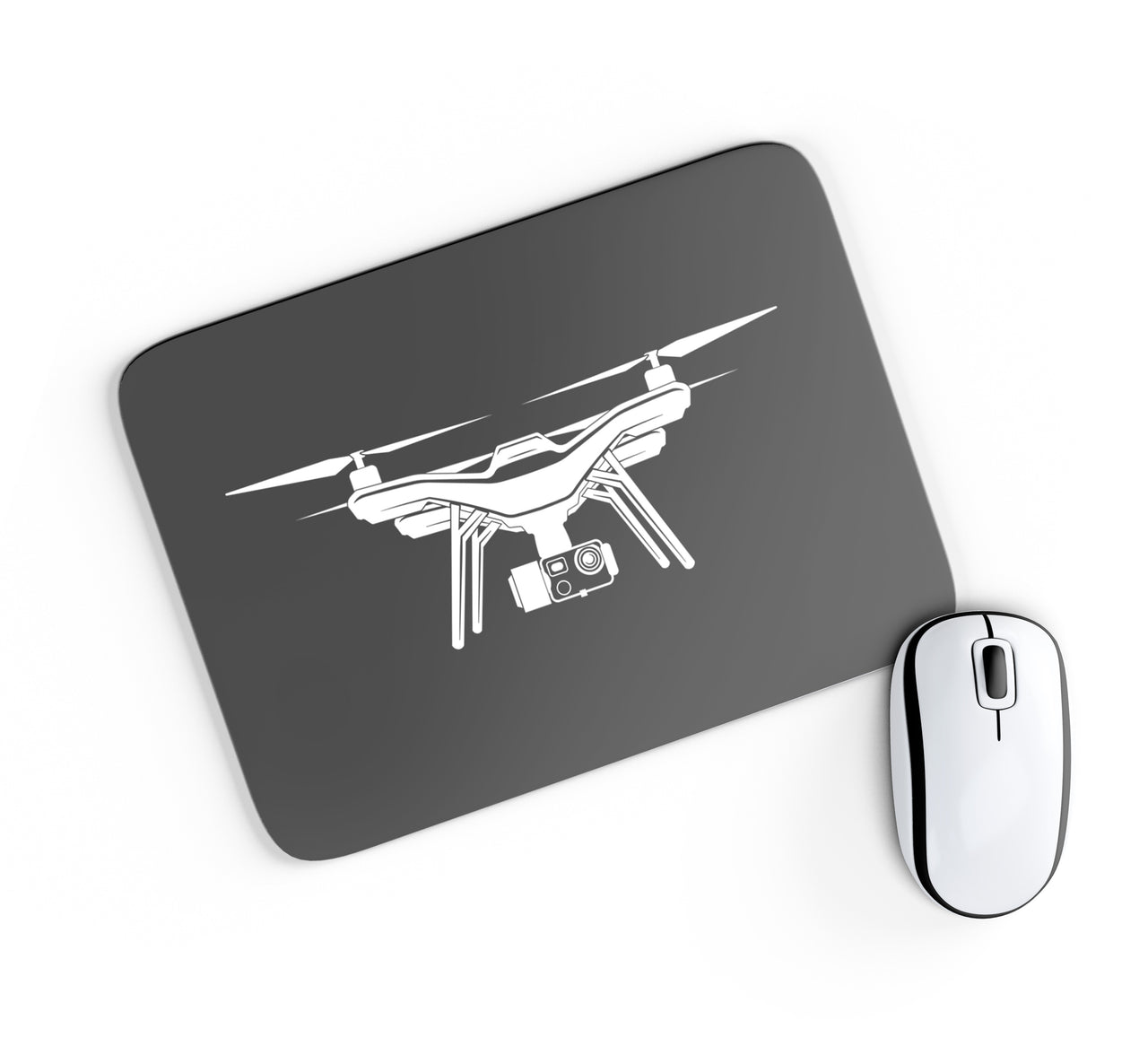 Drone Silhouette Designed Mouse Pads
