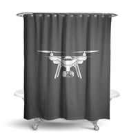 Thumbnail for Drone Silhouette Designed Shower Curtains