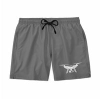 Thumbnail for Drone Silhouette Designed Swim Trunks & Shorts