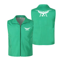 Thumbnail for Drone Silhouette Designed Thin Style Vests