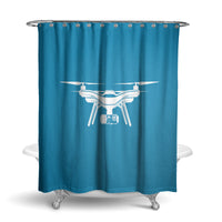Thumbnail for Drone Silhouette Designed Shower Curtains