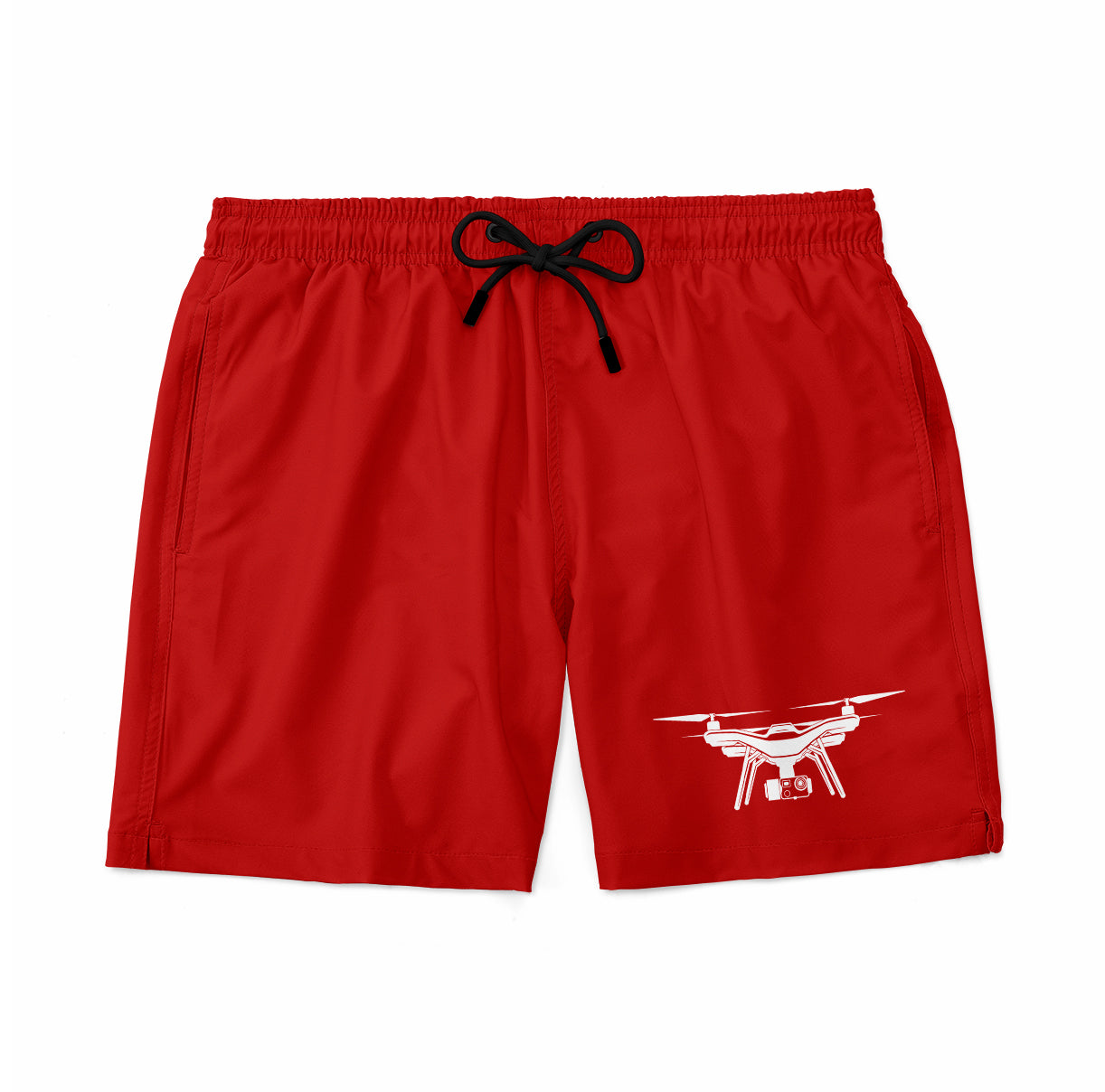 Drone Silhouette Designed Swim Trunks & Shorts