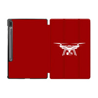 Thumbnail for Drone Silhouette Designed Samsung Tablet Cases