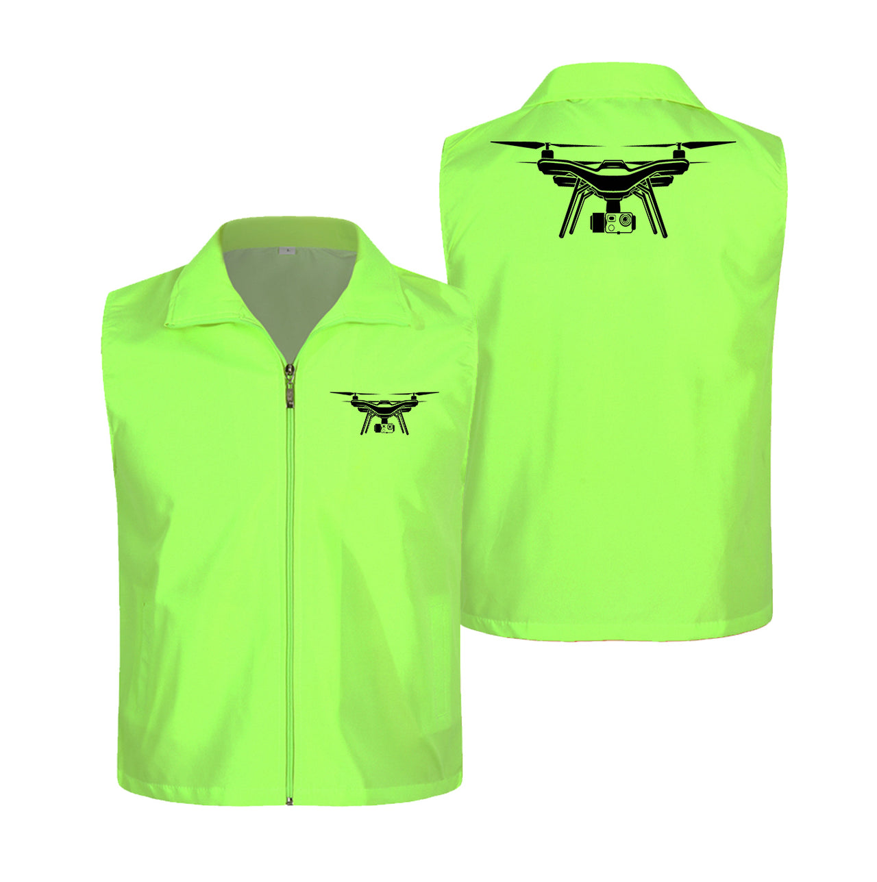 Drone Silhouette Designed Thin Style Vests