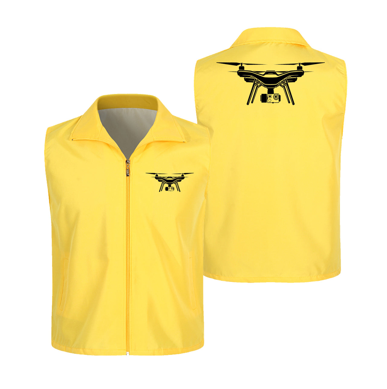 Drone Silhouette Designed Thin Style Vests