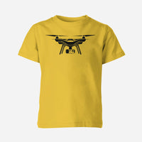 Thumbnail for Drone Silhouette Designed Children T-Shirts