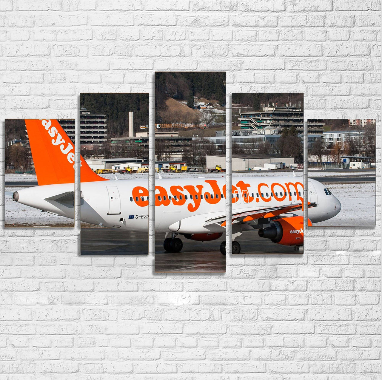 Easyjet's A320 Printed Multiple Canvas Poster Aviation Shop 