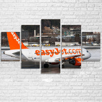 Thumbnail for Easyjet's A320 Printed Multiple Canvas Poster Aviation Shop 
