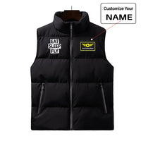 Thumbnail for Eat Sleep Fly Designed Puffy Vests