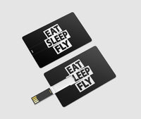 Thumbnail for Eat Sleep Fly Designed USB Cards