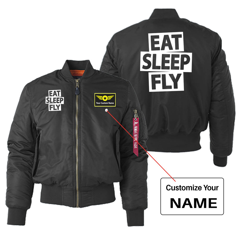 Eat Sleep Fly Designed "Women" Bomber Jackets