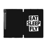 Thumbnail for Eat Sleep Fly Designed Samsung Tablet Cases