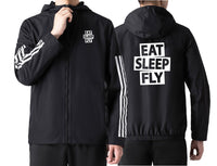 Thumbnail for Eat Sleep Fly Designed Sport Style Jackets