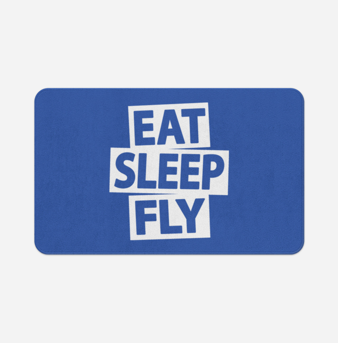 Eat Sleep Fly Designed Bath Mats