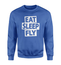 Thumbnail for Eat Sleep Fly Designed Sweatshirts