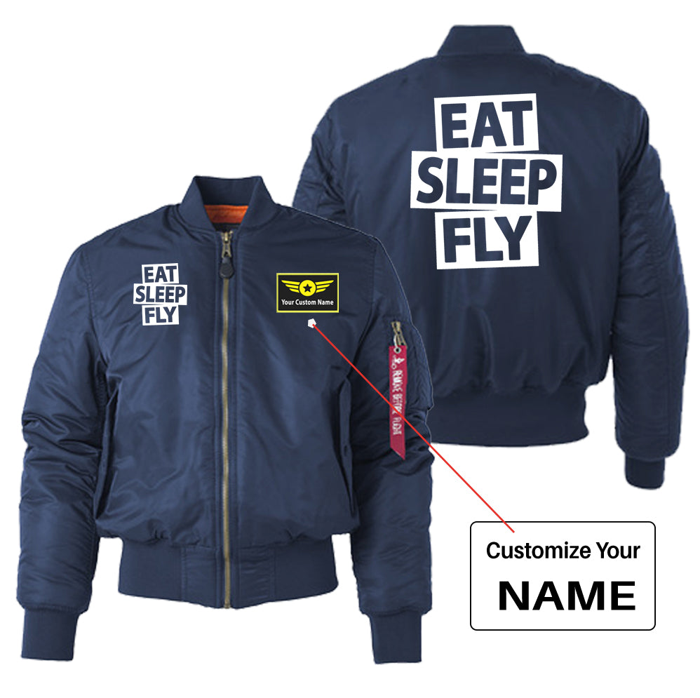 Eat Sleep Fly Designed "Women" Bomber Jackets