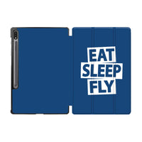 Thumbnail for Eat Sleep Fly Designed Samsung Tablet Cases