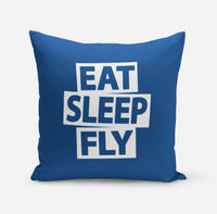 Thumbnail for Eat Sleep Fly Designed Pillows