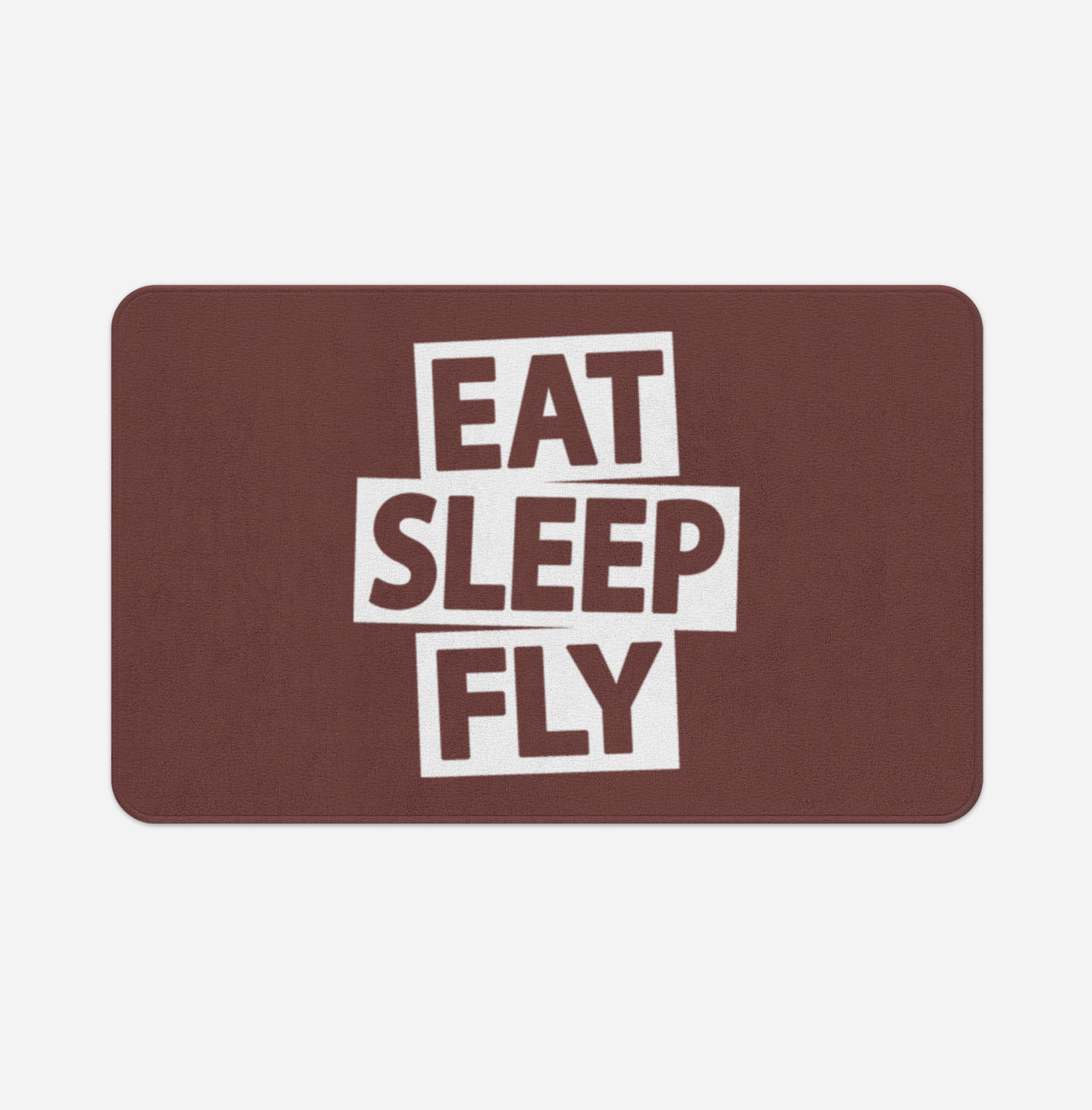Eat Sleep Fly Designed Bath Mats