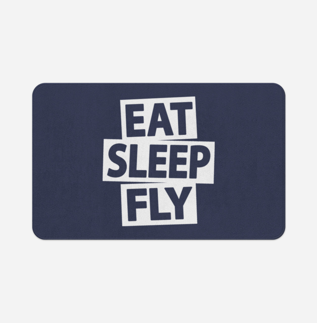 Eat Sleep Fly Designed Bath Mats