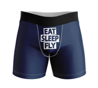 Thumbnail for Eat Sleep Fly Designed Men Boxers