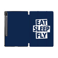 Thumbnail for Eat Sleep Fly Designed Samsung Tablet Cases
