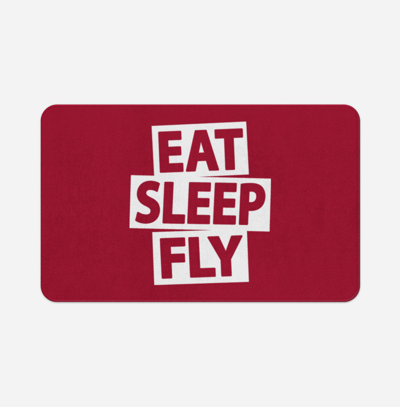 Eat Sleep Fly Designed Bath Mats