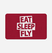 Thumbnail for Eat Sleep Fly Designed Bath Mats