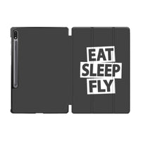 Thumbnail for Eat Sleep Fly Designed Samsung Tablet Cases