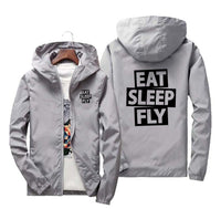 Thumbnail for Eat Sleep Fly Designed Windbreaker Jackets