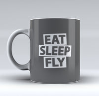Thumbnail for Eat Sleep Fly Designed Mugs