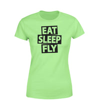 Thumbnail for Eat Sleep Fly Designed Women T-Shirts
