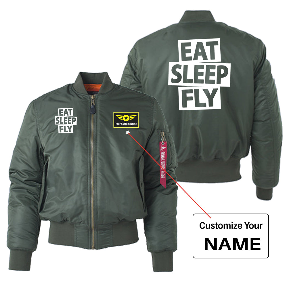 Eat Sleep Fly Designed "Women" Bomber Jackets