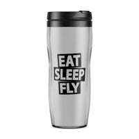 Thumbnail for Eat Sleep Fly Designed Travel Mugs