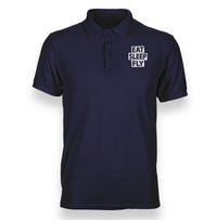 Thumbnail for Eat Sleep Fly Designed Polo T-Shirts