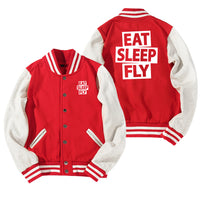 Thumbnail for Eat Sleep Fly Designed Baseball Style Jackets