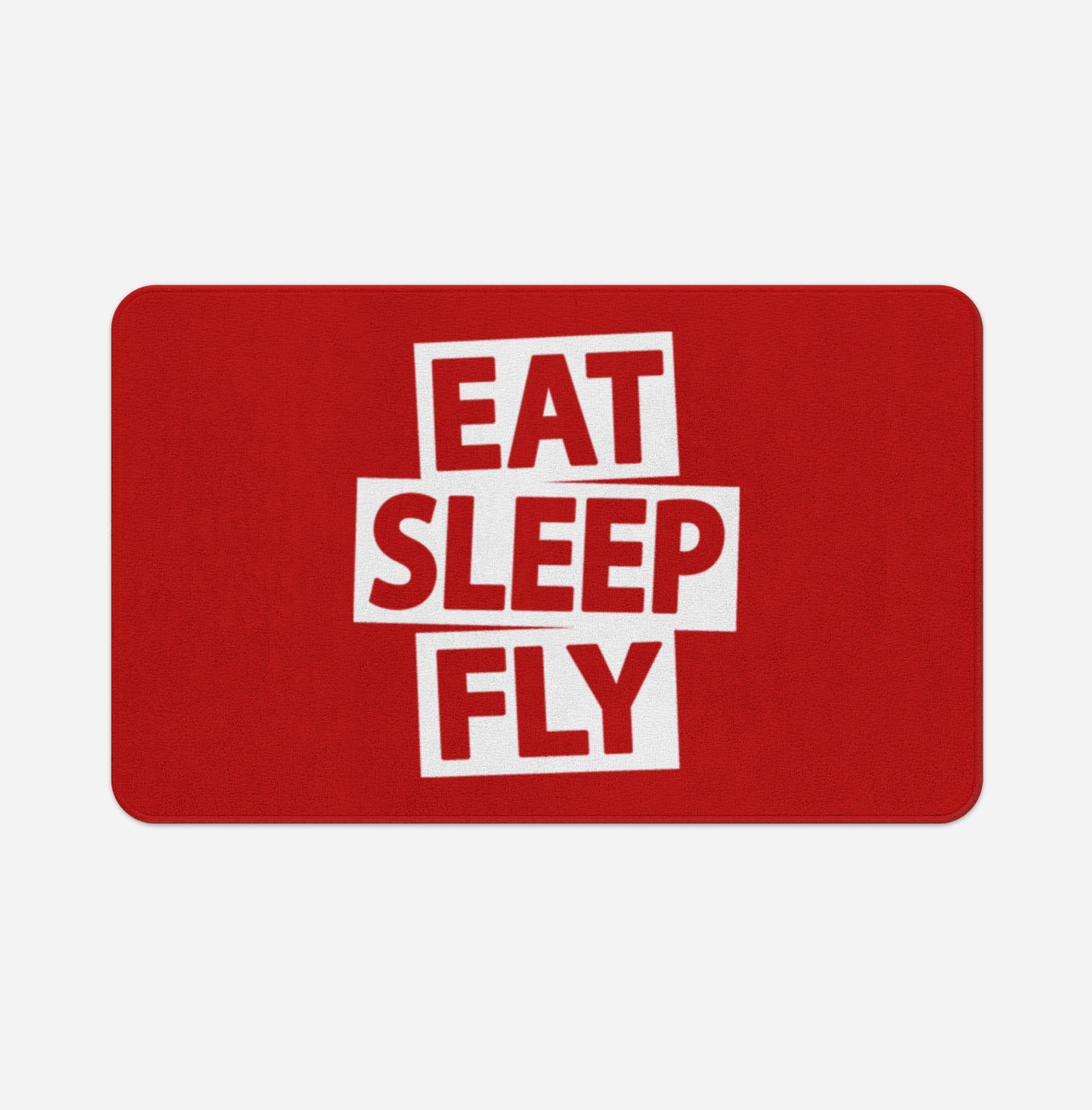 Eat Sleep Fly Designed Bath Mats