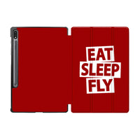 Thumbnail for Eat Sleep Fly Designed Samsung Tablet Cases