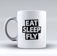 Thumbnail for Eat Sleep Fly Designed Mugs