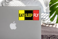 Thumbnail for Eat Sleep Fly (Colourful) Designed Stickers