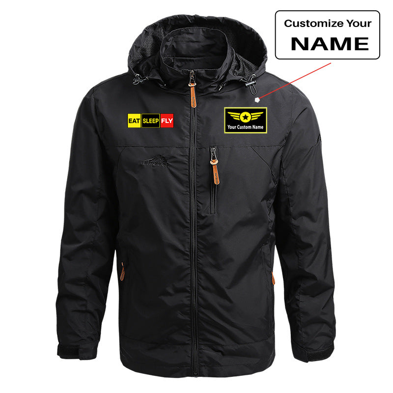 Eat Sleep Fly (Colourful) Designed Thin Stylish Jackets