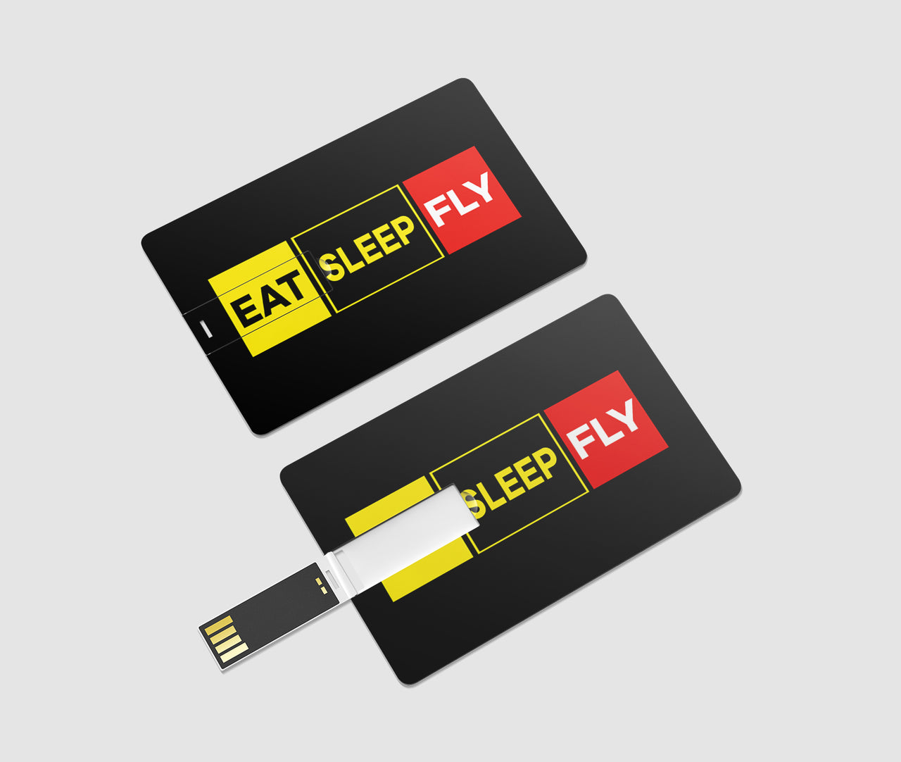 Eat Sleep Fly (Colourful) Designed USB Cards